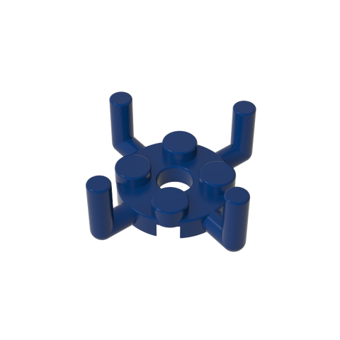 Gobricks,Plate Round 2 x 2 with Pin Hole and 4 Arms Up,98284,65738