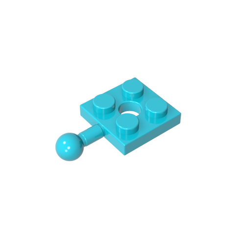 Gobricks,Plate Special 2 x 2 with Towball and Hole,15456,3731,67324