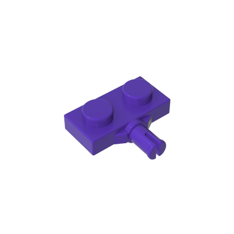 Gobricks,Plate Special 1 x 2 with Wheel Holder, Single Slit,21445,66897