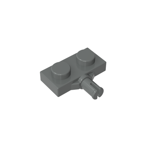 Gobricks,Plate Special 1 x 2 with Wheel Holder, Single Slit,21445,66897