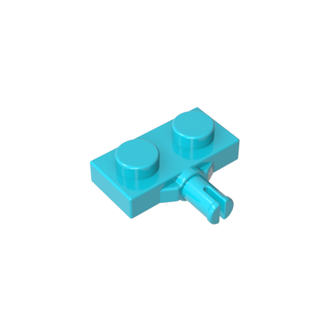 Gobricks,Plate Special 1 x 2 with Wheel Holder, Single Slit,21445,66897