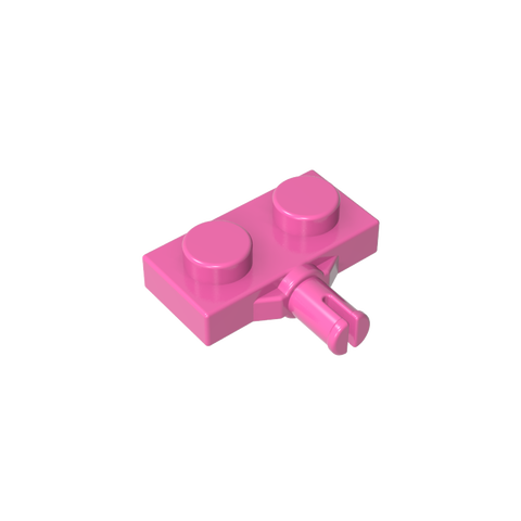 Gobricks,Plate Special 1 x 2 with Wheel Holder, Single Slit,21445,66897