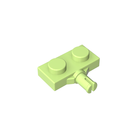 Gobricks,Plate Special 1 x 2 with Wheel Holder, Single Slit,21445,66897