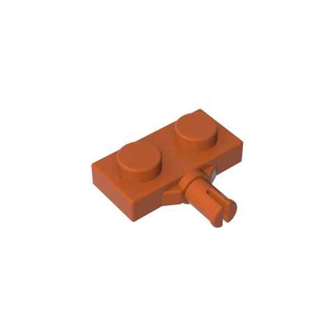 Gobricks,Plate Special 1 x 2 with Wheel Holder, Single Slit,21445,66897