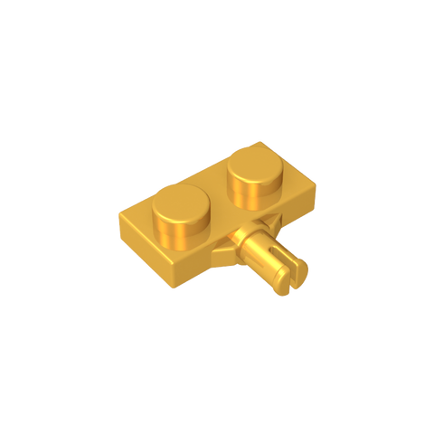 Gobricks,Plate Special 1 x 2 with Wheel Holder, Single Slit,21445,66897