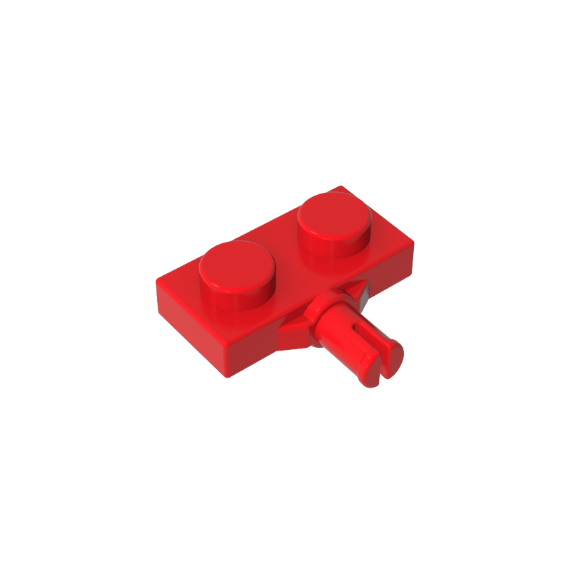 Gobricks,Plate Special 1 x 2 with Wheel Holder, Single Slit,21445,66897