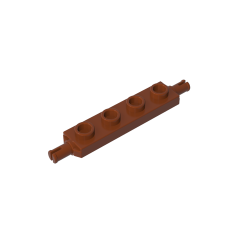 Gobricks,Plate Special 1 x 4 with Wheels Holder,2926,42946