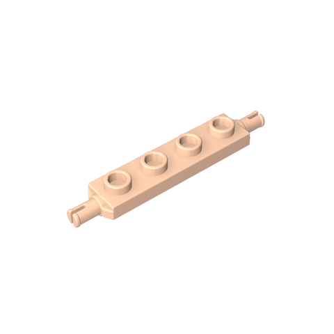 Gobricks,Plate Special 1 x 4 with Wheels Holder,2926,42946