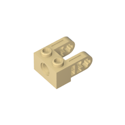 Technic Brick 1 x 2 with Hole and Dual Beam Extensions,85943