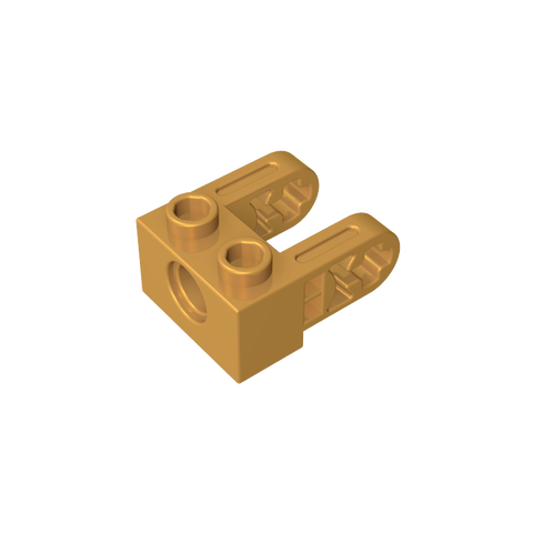 Gobricks,Technic Brick 1 x 2 with Hole and Dual Beam Extensions,85943,49132