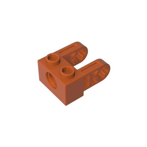 Gobricks,Technic Brick 1 x 2 with Hole and Dual Beam Extensions,85943,49132