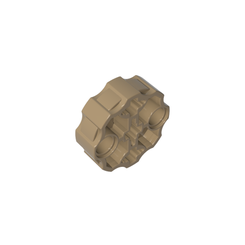 Gobricks,Large Figure Weapon, Barrel with 2 Pin Holes and 3 Axle Holes,98585,31511,31520