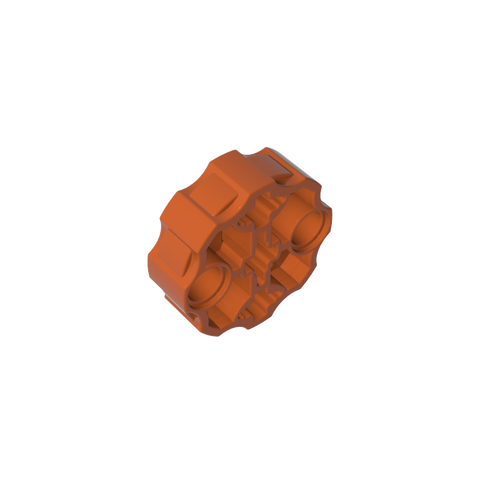 Gobricks,Large Figure Weapon, Barrel with 2 Pin Holes and 3 Axle Holes,98585,31511,31520