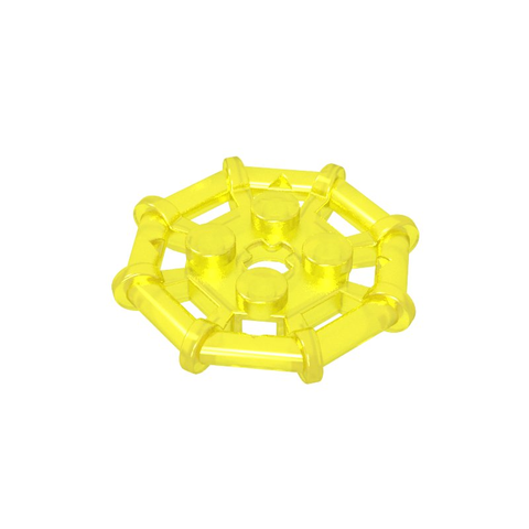 Gobricks,Plate Special 2 x 2 with Bar Frame Octagonal, Reinforced, Completely Round Studs,75937,30033