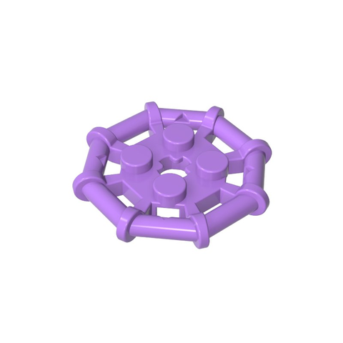 Gobricks,Plate Special 2 x 2 with Bar Frame Octagonal, Reinforced, Completely Round Studs,75937,30033