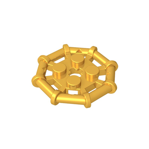 Gobricks,Plate Special 2 x 2 with Bar Frame Octagonal, Reinforced, Completely Round Studs,75937,30033