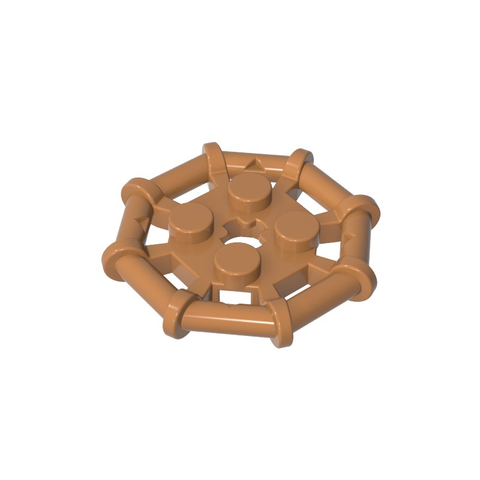 Gobricks,Plate Special 2 x 2 with Bar Frame Octagonal, Reinforced, Completely Round Studs,75937,30033