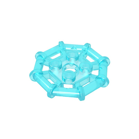 Gobricks,Plate Special 2 x 2 with Bar Frame Octagonal, Reinforced, Completely Round Studs,75937,30033