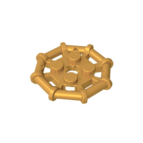 Gobricks,Plate Special 2 x 2 with Bar Frame Octagonal, Reinforced, Completely Round Studs,75937,30033
