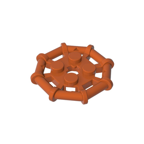 Gobricks,Plate Special 2 x 2 with Bar Frame Octagonal, Reinforced, Completely Round Studs,75937,30033