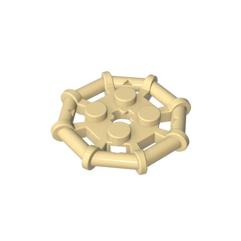 Gobricks,Plate Special 2 x 2 with Bar Frame Octagonal, Reinforced, Completely Round Studs,75937,30033