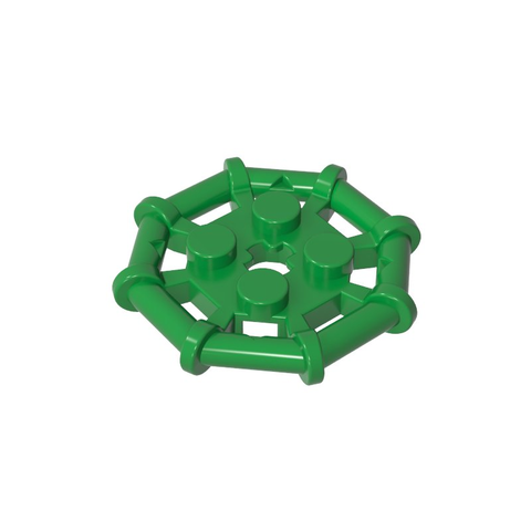 Gobricks,Plate Special 2 x 2 with Bar Frame Octagonal, Reinforced, Completely Round Studs,75937,30033
