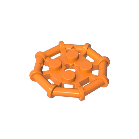 Gobricks,Plate Special 2 x 2 with Bar Frame Octagonal, Reinforced, Completely Round Studs,75937,30033