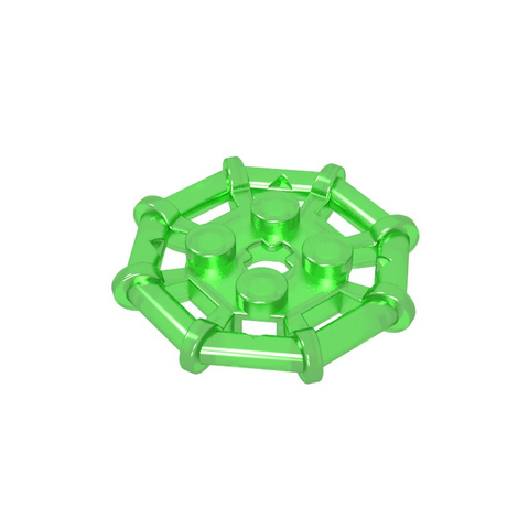 Gobricks,Plate Special 2 x 2 with Bar Frame Octagonal, Reinforced, Completely Round Studs,75937,30033