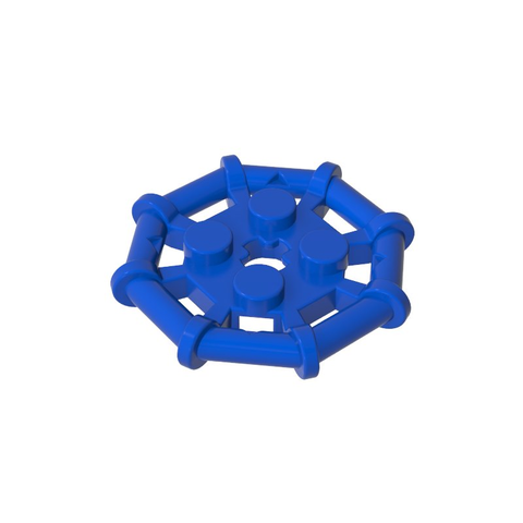 Gobricks,Plate Special 2 x 2 with Bar Frame Octagonal, Reinforced, Completely Round Studs,75937,30033
