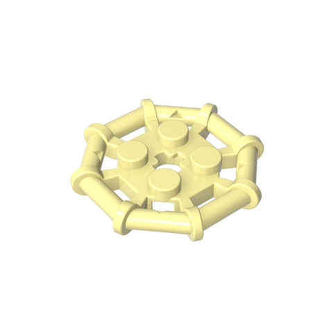 Gobricks,Plate Special 2 x 2 with Bar Frame Octagonal, Reinforced, Completely Round Studs,75937,30033