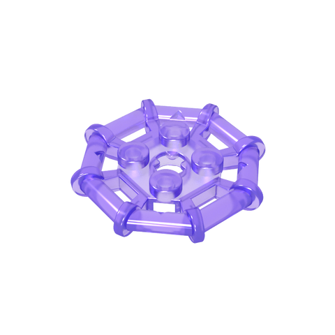 Gobricks,Plate Special 2 x 2 with Bar Frame Octagonal, Reinforced, Completely Round Studs,75937,30033