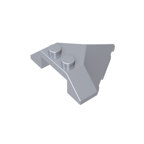 Gobricks,Wedge Sloped 4 x 4 Pointed,22391