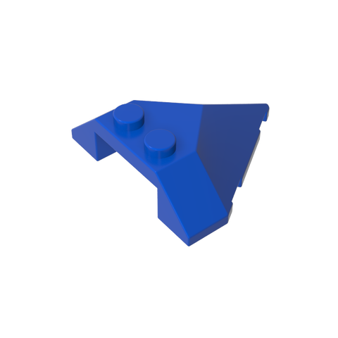 Gobricks,Wedge Sloped 4 x 4 Pointed,22391
