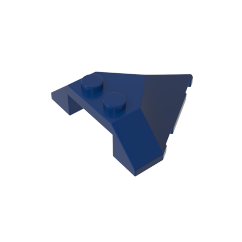 Gobricks,Wedge Sloped 4 x 4 Pointed,22391