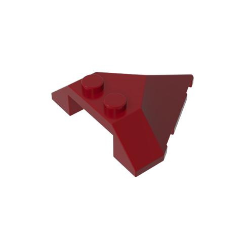 Gobricks,Wedge Sloped 4 x 4 Pointed,22391
