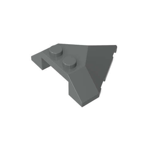 Gobricks,Wedge Sloped 4 x 4 Pointed,22391
