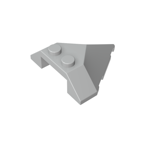 Gobricks,Wedge Sloped 4 x 4 Pointed,22391
