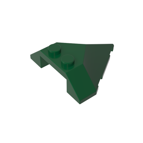 Gobricks,Wedge Sloped 4 x 4 Pointed,22391