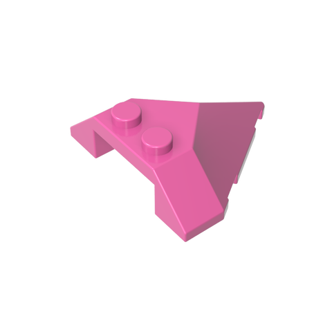 Gobricks,Wedge Sloped 4 x 4 Pointed,22391
