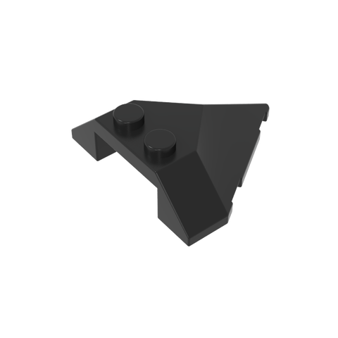 Gobricks,Wedge Sloped 4 x 4 Pointed,22391