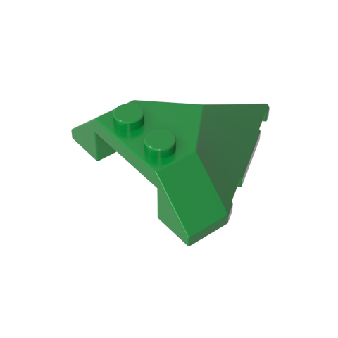 Gobricks,Wedge Sloped 4 x 4 Pointed,22391