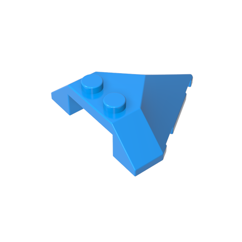 Gobricks,Wedge Sloped 4 x 4 Pointed,22391