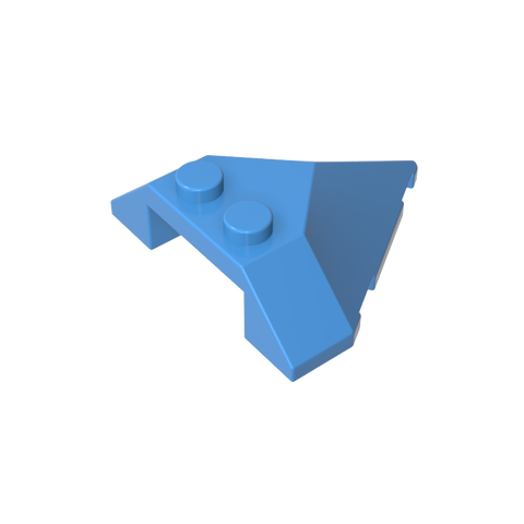 Gobricks,Wedge Sloped 4 x 4 Pointed,22391