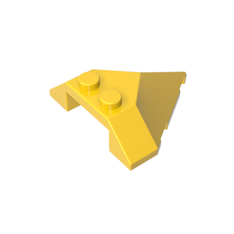 Gobricks,Wedge Sloped 4 x 4 Pointed,22391