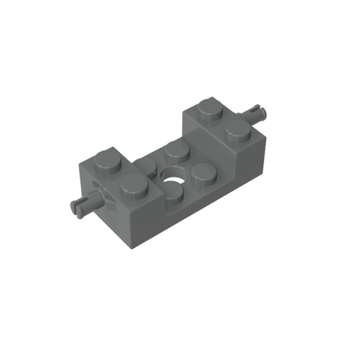 Gobricks,Brick Special 2 x 4 with Wheels Holder, Single Slit with 2 x 2 Cutout,18892,42947