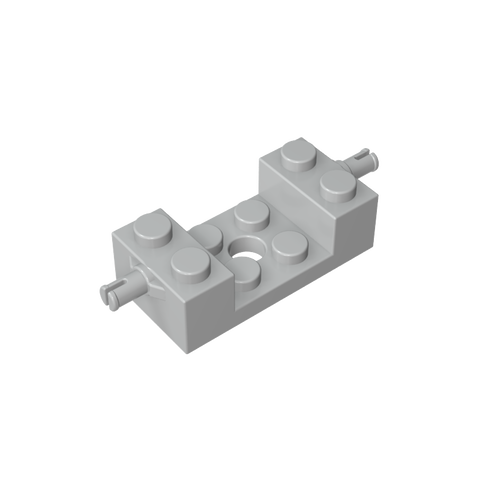 Gobricks,Brick Special 2 x 4 with Wheels Holder, Single Slit with 2 x 2 Cutout,18892,42947