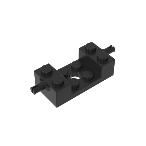 Gobricks,Brick Special 2 x 4 with Wheels Holder, Single Slit with 2 x 2 Cutout,18892,42947