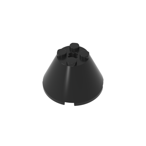 Gobricks,Cone 4 x 4 x 2 with Axle Hole [Plain],3943b,3943,3943a