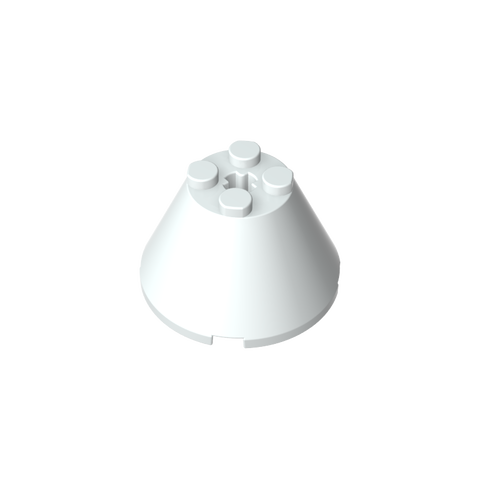 Gobricks,Cone 4 x 4 x 2 with Axle Hole [Plain],3943b,3943,3943a