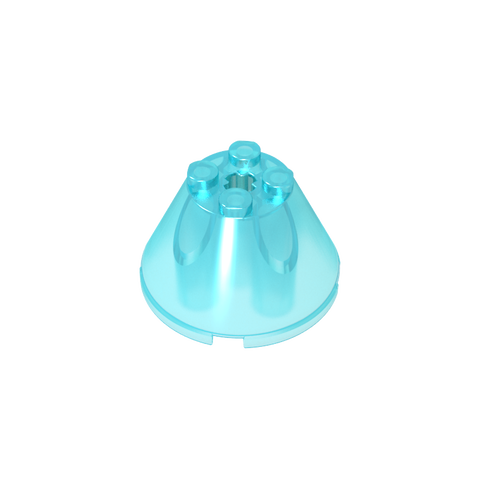 Gobricks,Cone 4 x 4 x 2 with Axle Hole [Plain],3943b,3943,3943a